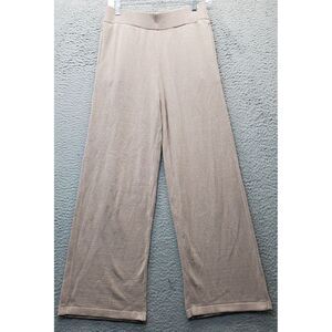 Vintage Havana Pants Women Small Brown Solid Wide‎ Leg Elastic Waist Pull On